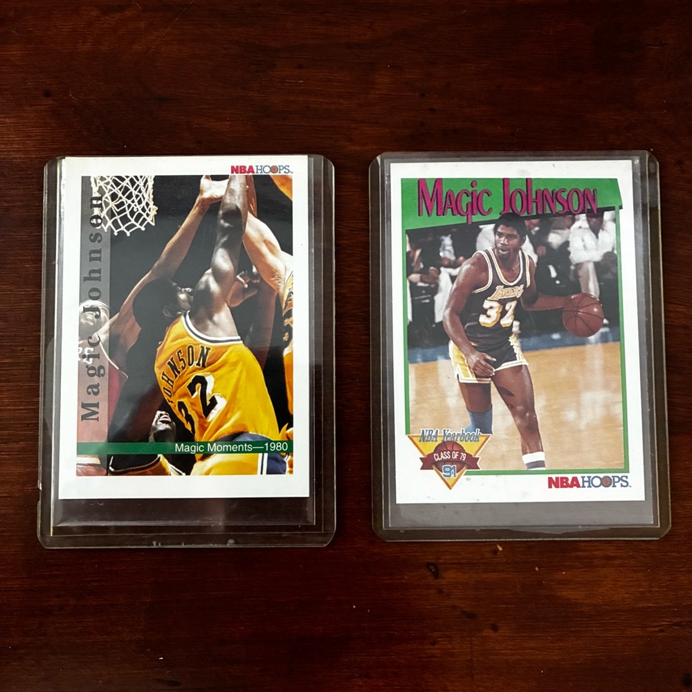 Magic Johnson Trading Cards NBA Hoops Vintage 🔥🏀